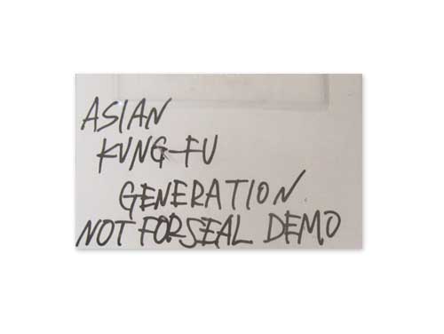 NOT FOR SEAL DEMO[自主制作デモテープ]／ASIAN KUNG-FU GENERATION